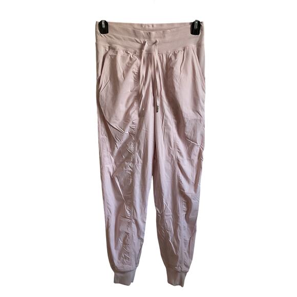 Lululemon Rare Strawberry Milkshake Dance Studio Full Length Lined Joggers - 6 - Picture 1 of 8